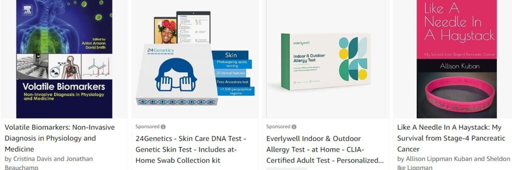 biomarkers x 4 incl 3 tests and 1 book b