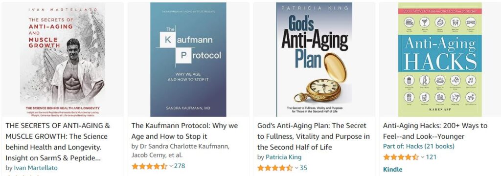 Anti-aging books x 4