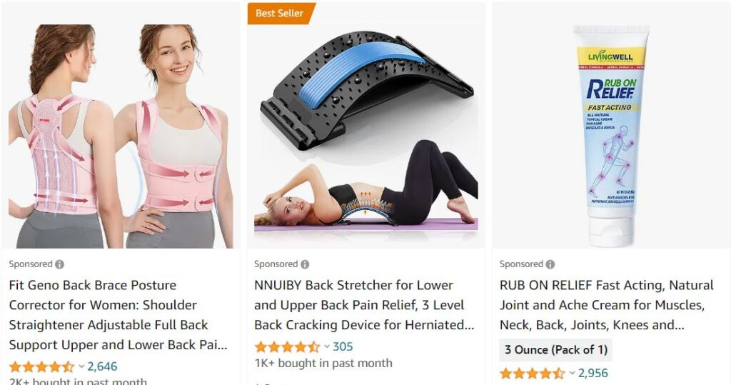 spine pain relief x 3
