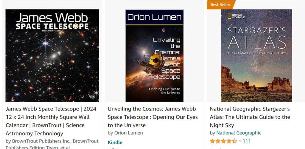 James Webb + star gazing x 3