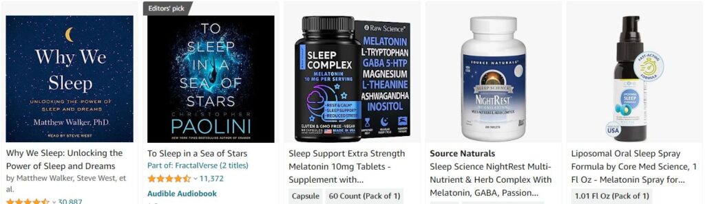 sleep science x 5 books + suppl