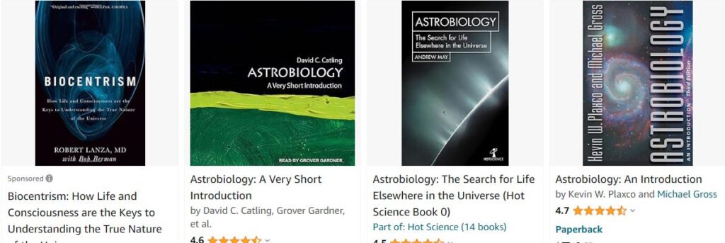 astrobiology x 4