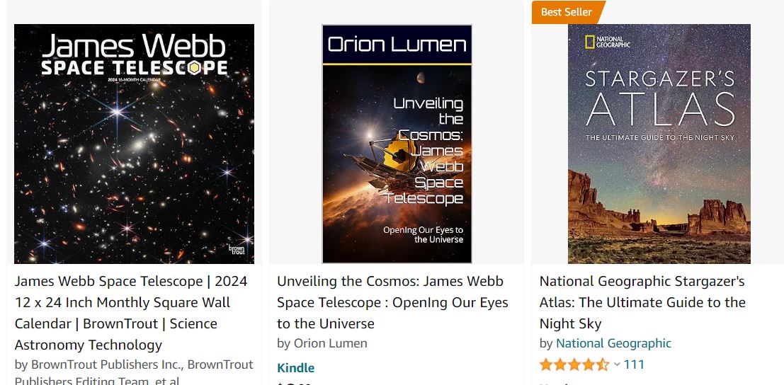 James Webb + star gazing x 3