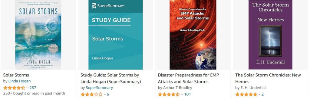 Solar storms x 4 book