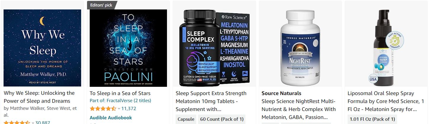 sleep science x 5 books + suppl