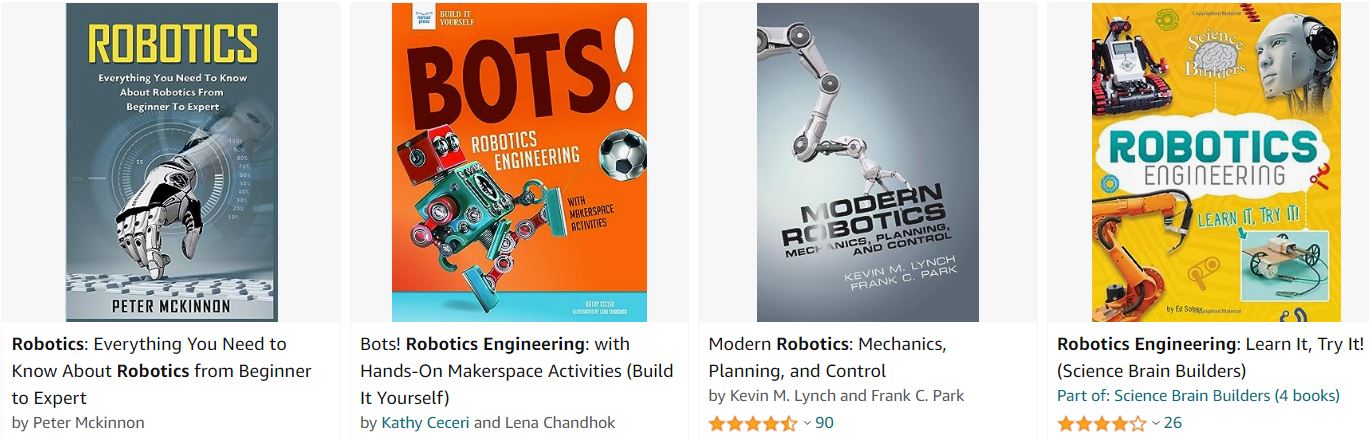 robotics x 4 books