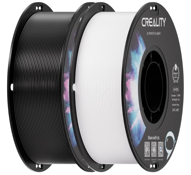 Creality 2kg Black and White PETG 1.75mm filament