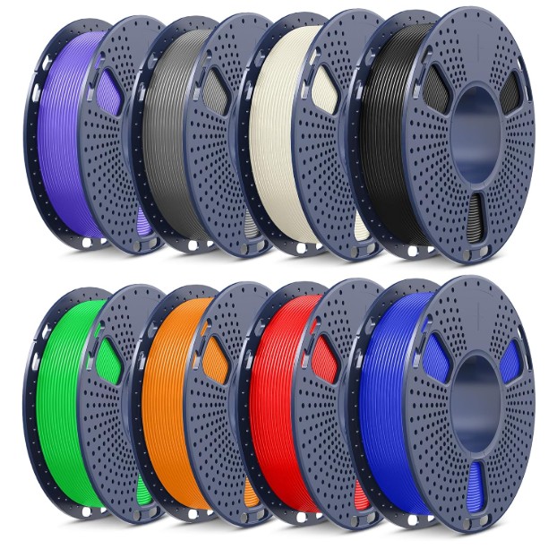 SUNLU 8 packs ASA filament UV rain heat resistant 3D printer filament