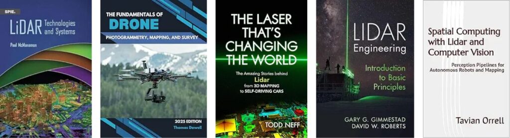 Lidar x 5 books