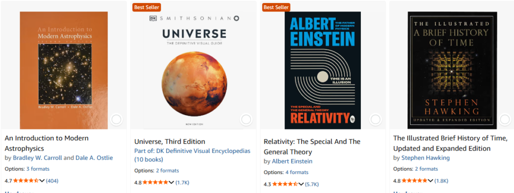 astrophysics and universe general relativity books x 4 books